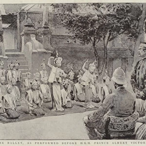 A Burmese Ballet, as performed before HRH Prince Albert Victor (litho)