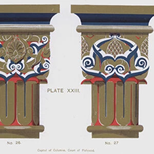 Capital of Columns, Court of Fishpond (colour litho)