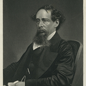 Charles Dickens, c. 1865 (mezzotint)
