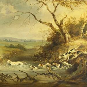 Close to the Kill by the Brook (oil on canvas)