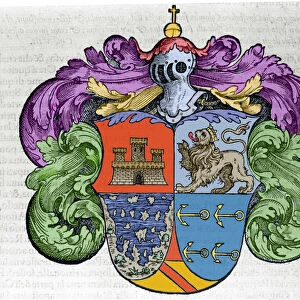Coat of arms of navigator Christopher Columbus (1451-1506)