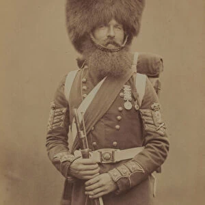 Colour-Sergeant Macgregor, Scotch Fusiliers Guards (b / w photo)