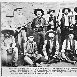 Company D Texas Rangers at Ysleta, Texas, 1894 (b / w photo)