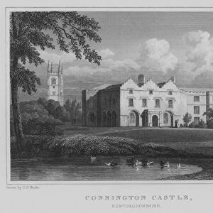 Connington Castle, Huntingdonshire (engraving)