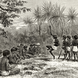 A Corroboree, c. 1880, from Australian Pictures by Howard Willoughby, published