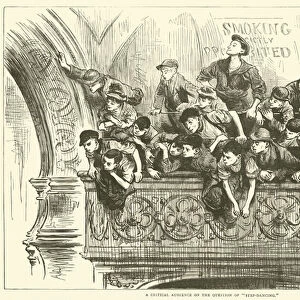 A critical audience on the subject of "step-dancing"(engraving)