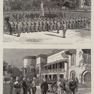 The Defences of the Empire, volunteering in Bombay (engraving)
