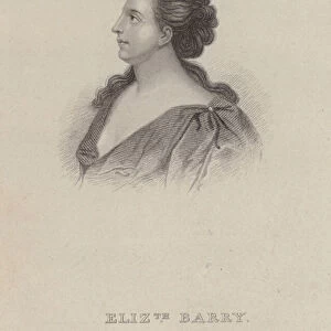 Elizabeth Barry, English actress (engraving)