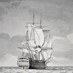 English Line-of-Battle Ship, 18th century