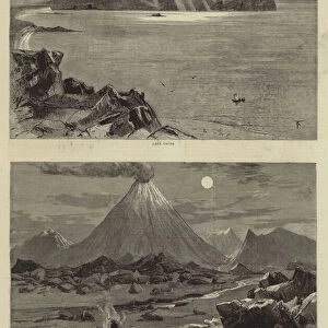 Exploring in the King Country, North Island, New Zealand, I (engraving)