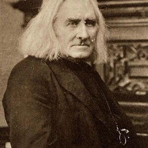 Franz Liszt (1811-1886) Hungarian pianist and composer in later life. Photogravure after a photograph by W & D Downey, London (photogravure)