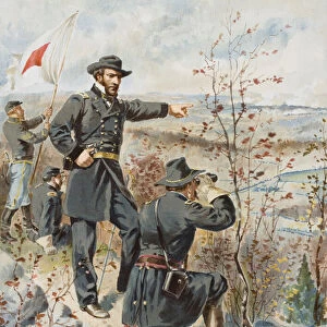 General Sherman at Kenesaw Mountain during the Battle of Allatoona Pass, 4th October