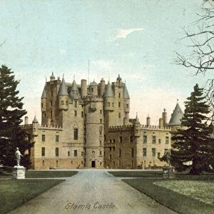 Glamis Castle, Angus, Scotland (colour photo)
