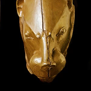 Gold lions head rhyton from Grave IV, Mycenae. 16th century BC