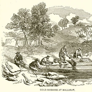 Gold-Washing at Ballarat (engraving)