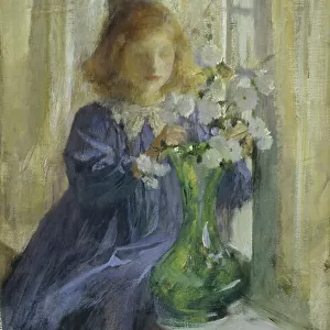 The Green Vase (oil on canvas)