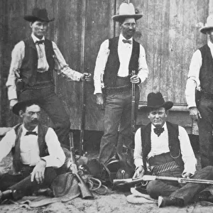 Group of Texas Rangers, c. 1895 (b / w photo)