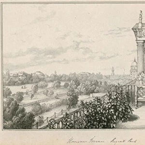 Hannover Terrace, Regents Park, London (engraving)