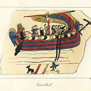 Harold Godwinson, Anglo-Saxon king of England, on his ship to Ponthieu
