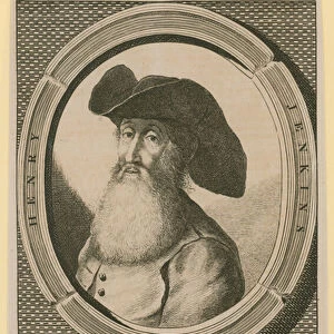 Henry Jenkins, said to have been 169 years old when he died in December 1670 (engraving)
