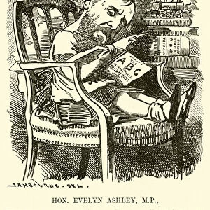 Honourable Evelyn Ashley, MP, First-Class Chairman of Railway Rates and Fares Committee (engraving)