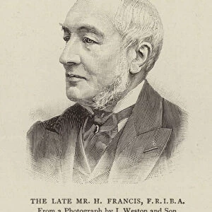 Horace Francis, architect (engraving)