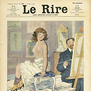 Illustration by Abel Faivre (1867-1945) for the Cover of Le Rire, 22 / 03 / 13 - Art
