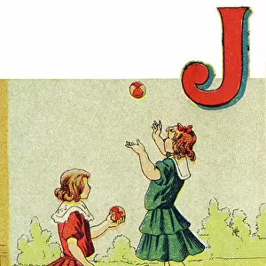 Illustration for "Alphabet de mes poupees", c.1900 (print)