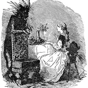 Illustration for the tale of Mrs. Jeanne Marie Leprince de Beaumont "