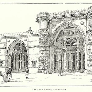 India: The Jama Masjid, Ahmadabad (engraving)