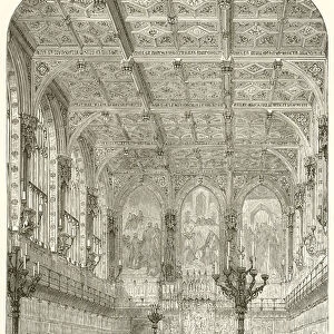 The interior of the House of Lords (engraving)