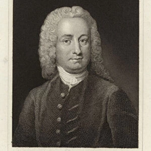 Isaac Hawkins Browne - English writer and politician (1705 - 1760) (engraving)