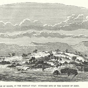 Isle of Kishm, in the Persian Gulf, Supposed Site of the Garden of Eden (engraving)