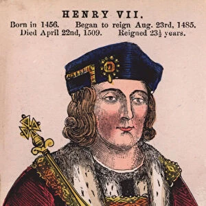 King Henry VII (coloured engraving)