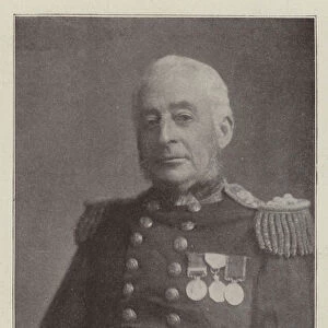 The late Admiral Colomb (b / w photo)