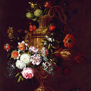 Still Life of flowers in an Urn, 17th century