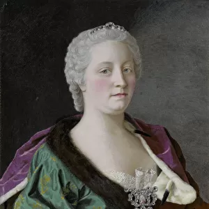 Maria Theresa Empress of Austria, Queen of Hungary and Bohemia, 1747 (oil on copper)