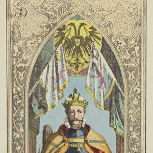 Maximilian II, 1564-1576 (coloured engraving)