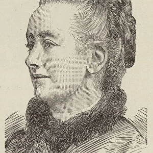 Miss Amelia B Edwards (engraving)
