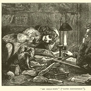 "My Child-Wife", "David Copperfield"(engraving)