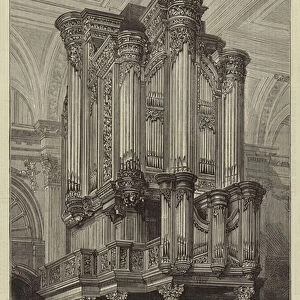 The New Organ in the Church of St Lawrence Jewry, Gresham Street (engraving)