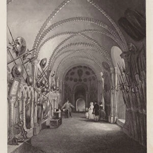 The Norman armoury, Tower of London (engraving)