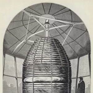 The North Foreland Lighthouse, Interior of the Lantern (engraving)