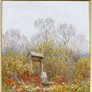 An Old Well, Brook, Surrey (watercolour)