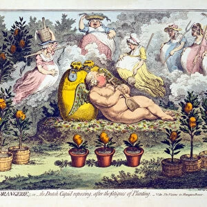 The Orangerie - or - The Dutch Cupid reposing after the fatigues of Planting