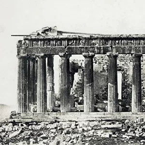 The Parthenon, Athens, Greece, c. 1850 (b/w photo)
