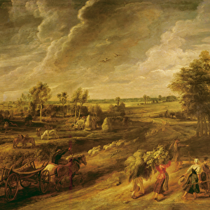 Peasants returning from the fields, c. 1632-34 (oil on panel)