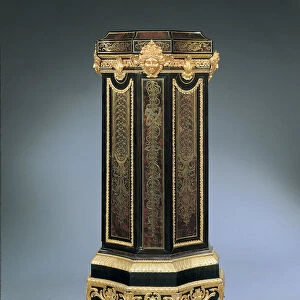 Pedestal Cabinet (ebonised & gilded wood)