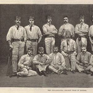 The Philadelphia Cricket Team in London (engraving)
