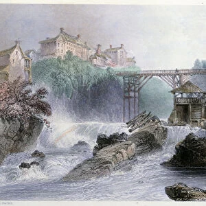 Pont a Sherbrooke - in "Canadian Scenary illustrated"
